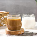400 ml przezroczyste borokrzemowe picie mlecznej kawy szklanej szklanej filiżanki